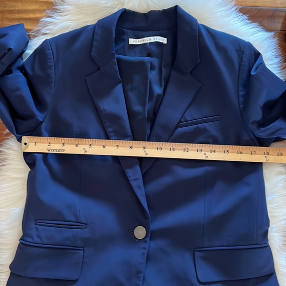VERONICA BEARD Classic Dickey Blazer Single Breasted Blazer Sz 12 - Picture 5 of 12